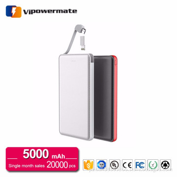 Factory wholesale leather wireless portable power bank charger 4000mah for cellphone